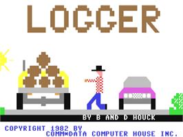 Title screen of Logger (Hayes Publishing) on the Commodore 64.