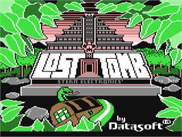 Title screen of Lost Tomb on the Commodore 64.