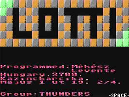Title screen of Lotti on the Commodore 64.