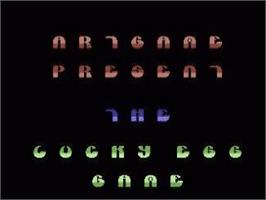 Title screen of Lucky Egg on the Commodore 64.