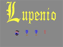 Title screen of Lupenio on the Commodore 64.