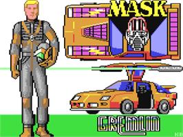 Title screen of MASK on the Commodore 64.