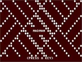 Title screen of Mad Man on the Commodore 64.