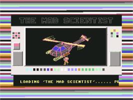 Title screen of Mad Scientist, The on the Commodore 64.