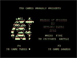 Title screen of Magess Of Midgard on the Commodore 64.