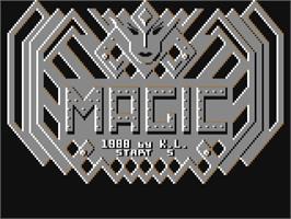 Title screen of Magic (Macmillan Software) on the Commodore 64.
