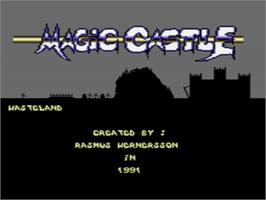 Title screen of Magic Castle (Gilsoft) on the Commodore 64.