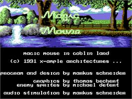 Title screen of Magic Mouse In Goblin Land on the Commodore 64.