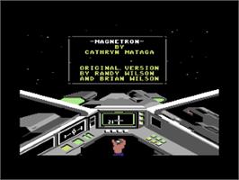 Title screen of Magnetron (Loadstar) on the Commodore 64.