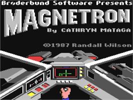 Title screen of Magnetron on the Commodore 64.