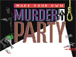Title screen of Make Your Own Murder Party on the Commodore 64.