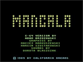Title screen of Mancala (Markt & Technik) on the Commodore 64.