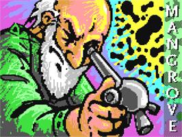 Title screen of Mangrove on the Commodore 64.