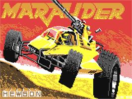 Title screen of Marauder (Ahoy!) on the Commodore 64.