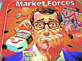 Title screen of Market Forces on the Commodore 64.