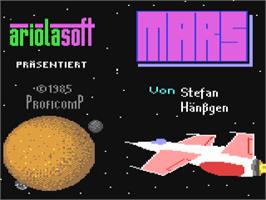 Title screen of Mars (Aardvark Action Software) on the Commodore 64.