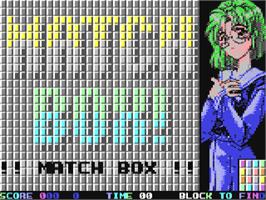 Title screen of Matchbox on the Commodore 64.