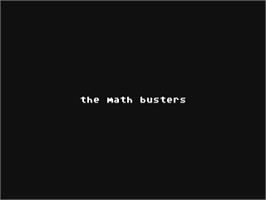 Title screen of Math Busters, The on the Commodore 64.