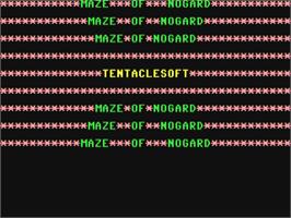 Title screen of Maze Of Nogard on the Commodore 64.
