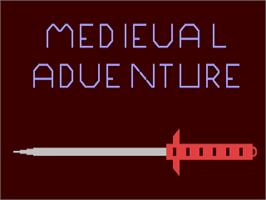 Title screen of Medieval Adventure on the Commodore 64.