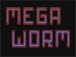 Title screen of Mega Worm on the Commodore 64.
