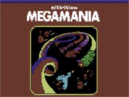Title screen of Megamania 64 (2020) on the Commodore 64.