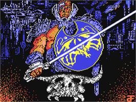 Title screen of Metropolis (Topo Soft) on the Commodore 64.