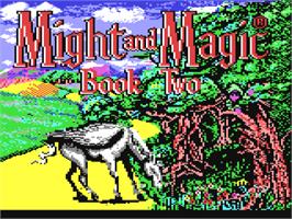 Title screen of Might and Magic II: Gates to Another World on the Commodore 64.