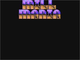 Title screen of Mill Mania on the Commodore 64.