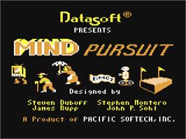 Title screen of Mind Pursuit on the Commodore 64.
