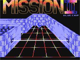 Title screen of Mission 2 on the Commodore 64.