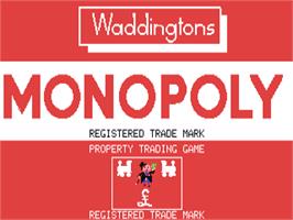 Title screen of Monopoly V2.2 on the Commodore 64.