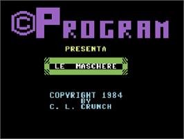 Title screen of Monster Attack (Siren Electronic) on the Commodore 64.