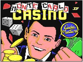 Title screen of Monte Carlo Casino on the Commodore 64.