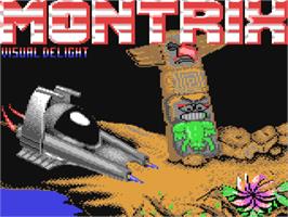 Title screen of Montrix on the Commodore 64.