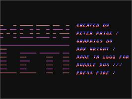 Title screen of Moon Ceti on the Commodore 64.
