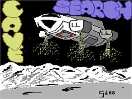 Title screen of Moon Crystals on the Commodore 64.