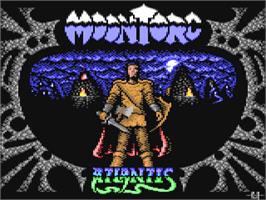 Title screen of Moontorc on the Commodore 64.