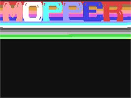 Title screen of Mopper on the Commodore 64.