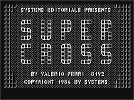 Title screen of Motocross (Codemasters) on the Commodore 64.