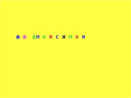 Title screen of Munch Math on the Commodore 64.