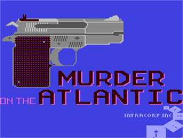 Title screen of Murder On The Atlantic on the Commodore 64.