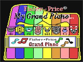 Title screen of My Grand Piano on the Commodore 64.