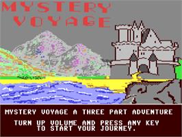 Title screen of Mystery Voyage on the Commodore 64.