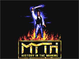 Title screen of Myth: History in the Making on the Commodore 64.