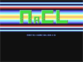 Title screen of Nacl - Natriumchlorid on the Commodore 64.