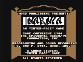 Title screen of Narnia on the Commodore 64.