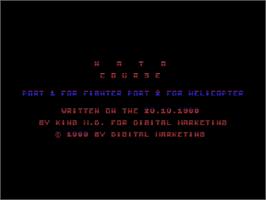 Title screen of Nato Course on the Commodore 64.
