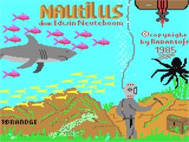 Title screen of Nautilus on the Commodore 64.
