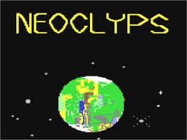 Title screen of Neoclyps on the Commodore 64.